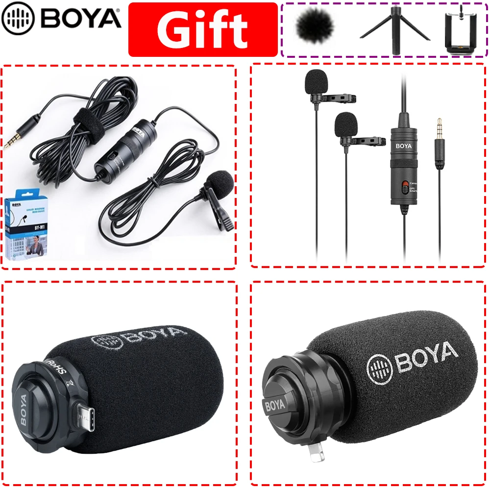 BOYA BY DM100 M1 DM200 M1DM микрофон петличный Микрофон студии звукозаписи для vlog profissional
