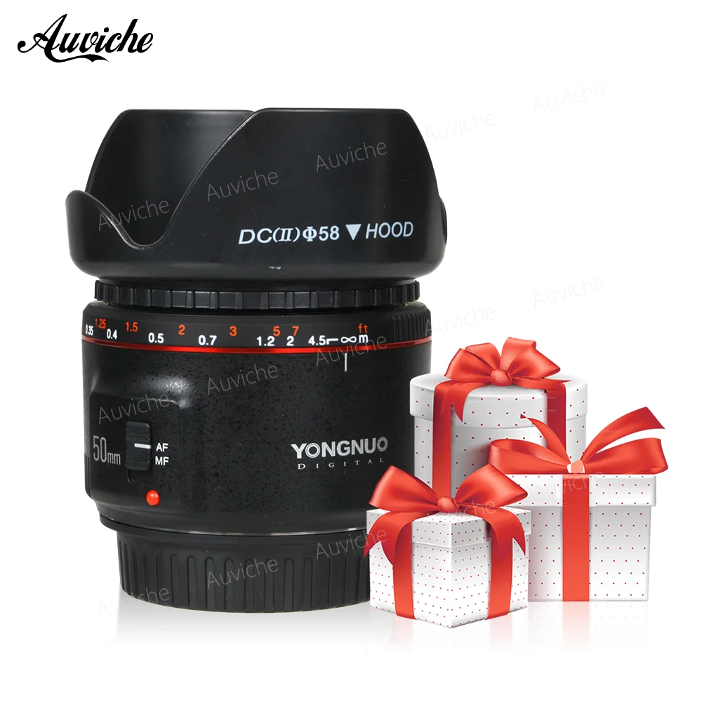 Yongnuo YN50MM F1.8 II AF/MF 0 35 М фокусное расстояние стандартный основной объектив для Canon EOS