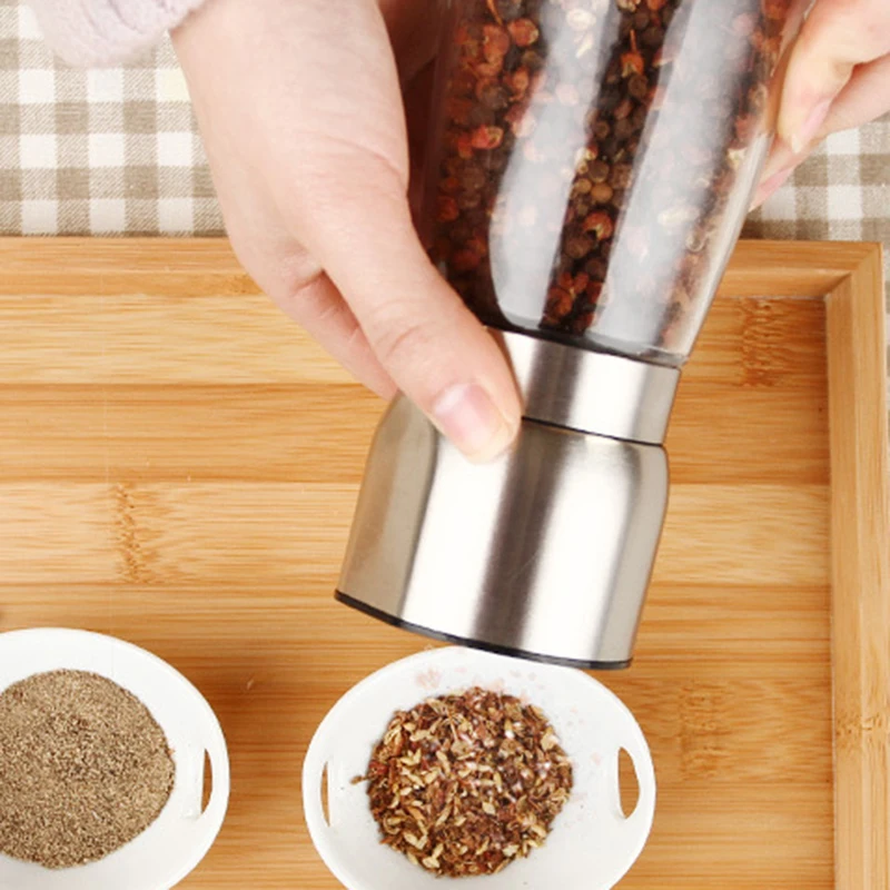Высокое качество стекла мельница для перца Slim Fit spice соль перец Grinder кухонные