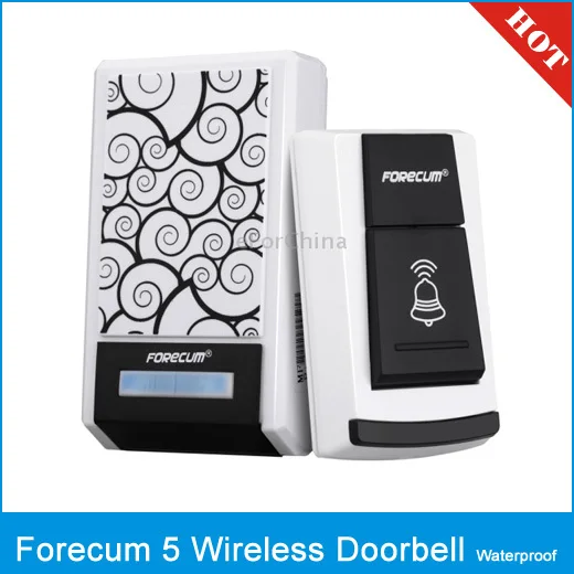 Forecum 5 Waterproof Wireless Smart Doorbell with Single Receiver Level: IPX3 | Безопасность и защита