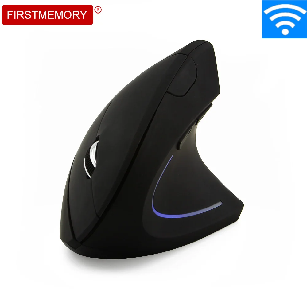Мышь компьютерная беспроводная эргономичная 1600DPI со светодиодный Ной подсветкой
