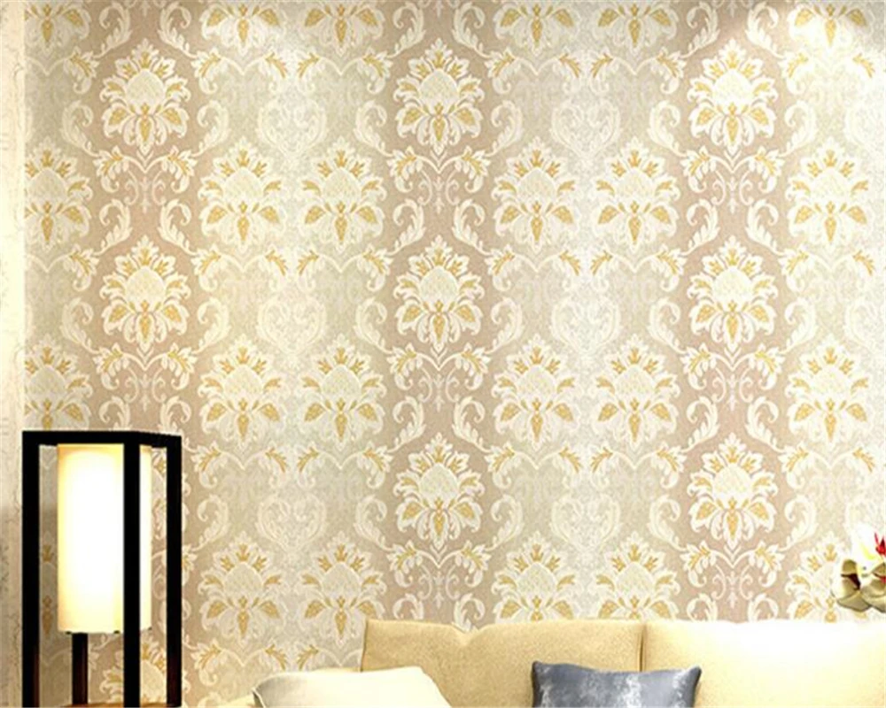 

beibehang papier peint mural 3d European Damascus interior decoration living room bedroom non-woven wallpaper papel de parede 3d