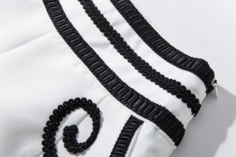 TWOTWINSTYLE Casual Embroidery Patchwork Women Shorts High Waist Hit Color Big Size Short Trousers Female Fashion Summer