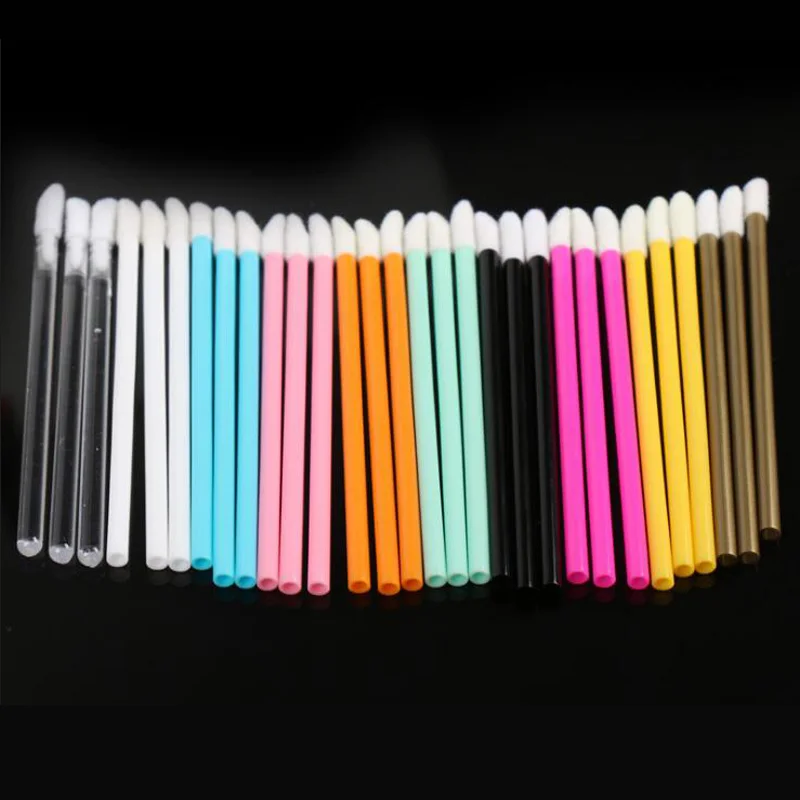 100 шт. одноразовые кисти для макияжа Lip Brush Make Up Кисти Набор кисточка туши Губная