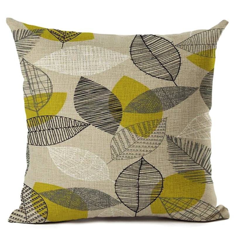 Свежий дизайн дерево Винтаж Скандинавская Подушка Чехлы хлопковый льняной на