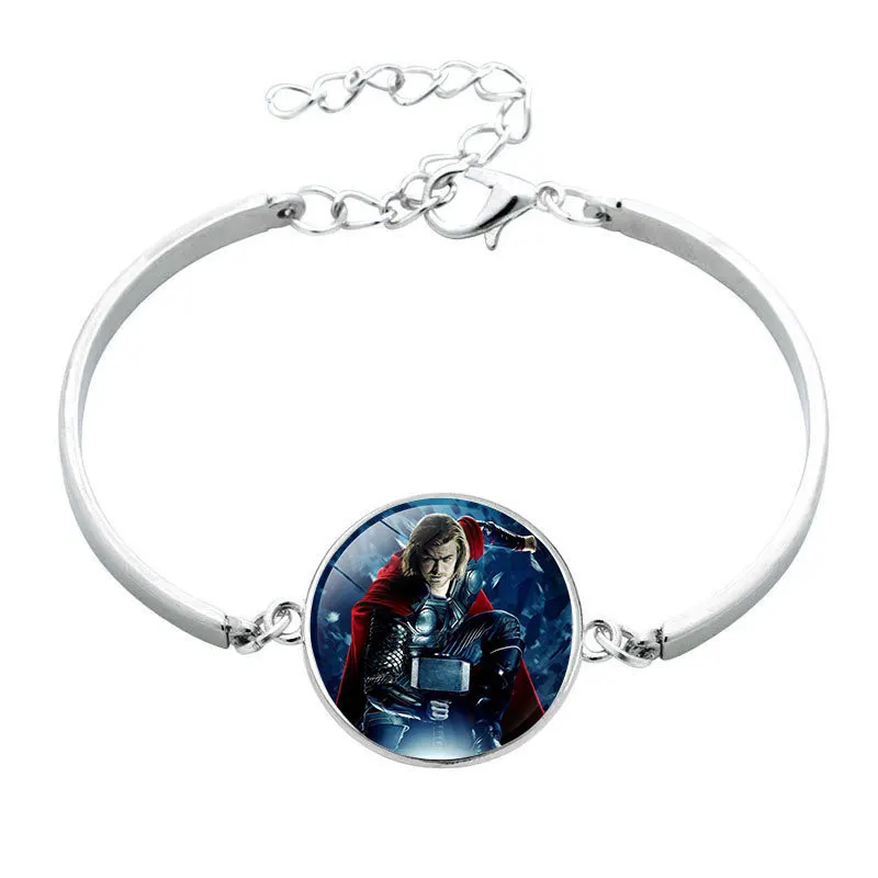 Новые серебряные браслеты супергероя Капитана Америки детские ювелирные