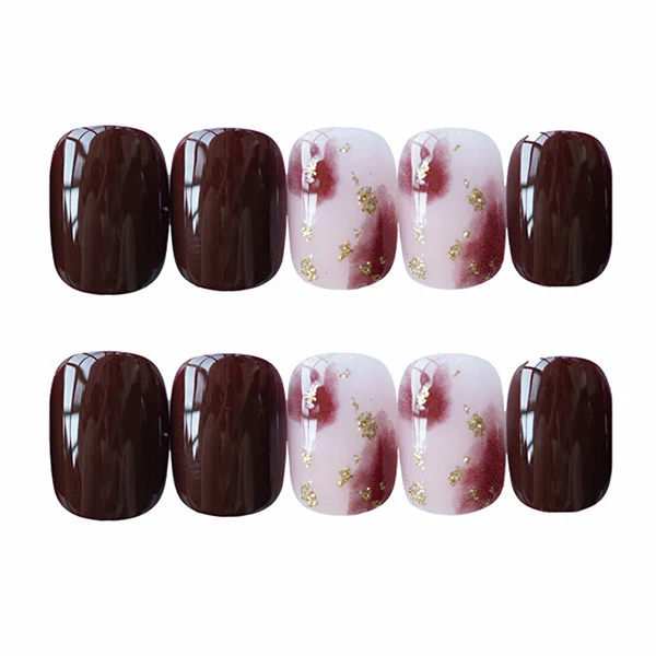 24 шт./компл. женские накладные ногти|Стикеры и наклейки| |