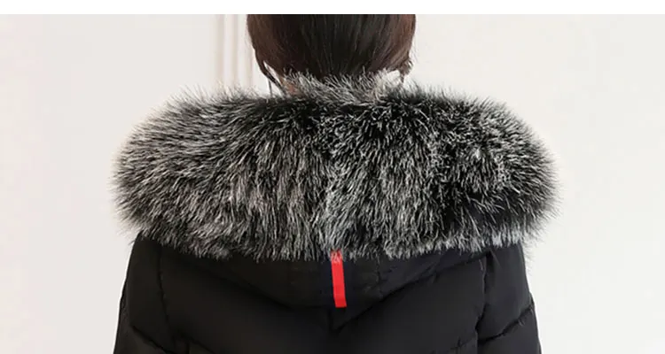 7XL размера плюс утолщенная зимняя куртка для женщин с капюшоном длинное хлопковое пальто теплая куртка женская верхняя одежда парка casaco feminino inverno 429