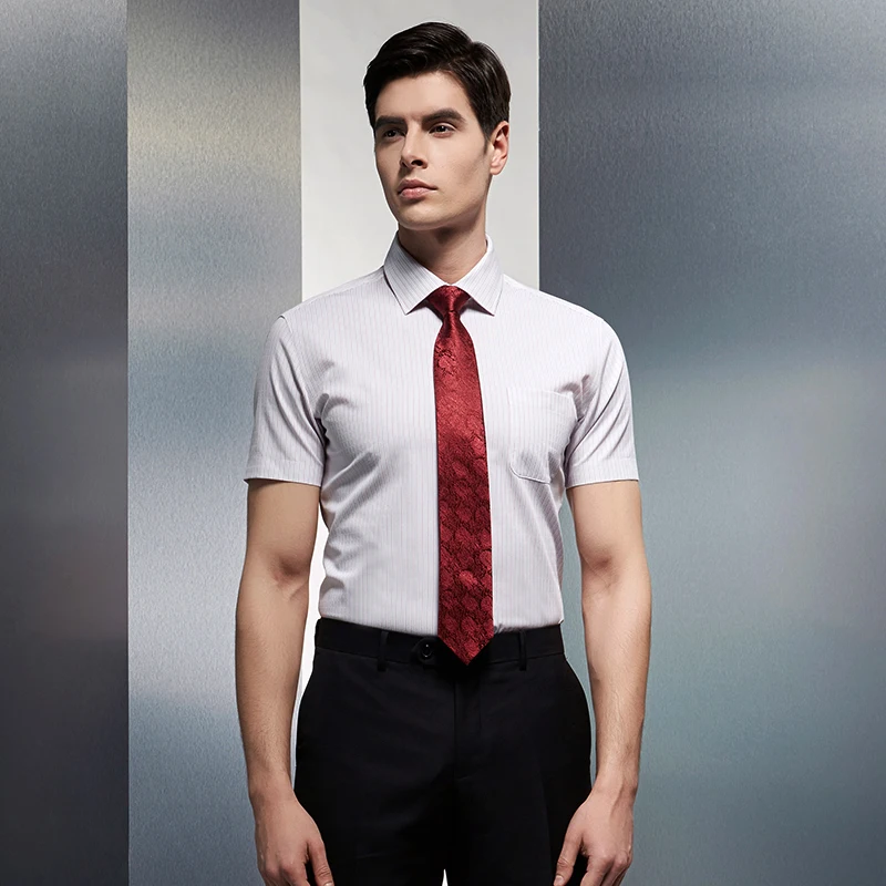 

Men's 100% Silk Natural Fabric Tie Designers Fashion 7cm Necktie Luxury Silk Red Paisley Jacquard Woven Wedding Party Groom Ties