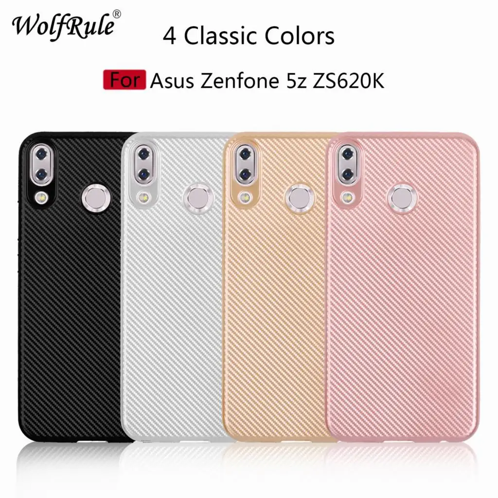 WolfRule Cover Asus Zenfone 5 ZE620KL Case 5Z Soft Silicone Rubber Phone for ZS620KL Coque |
