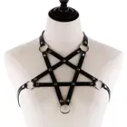 Ожерелье KMVEXO в стиле аниме, кожаное, с ремешком, в готическом стиле