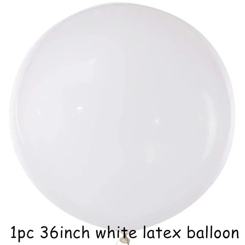 1pc 36inch White 36 дюймов в коем случае черный, белый цвет латексные воздушные шары с гелием детских празднований дня рождения Свадебная вечеринка гирлянда из звездочек сексуальная верхняя одежда с кисточками Детские конфетти шары - Цвет: 1pc 36inch White
