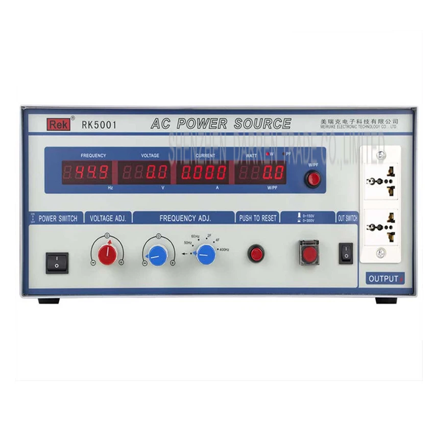 220V Variable power supply regulated Single phase frequency conversion RK5001 laboratory AC Power Source 1KW 1KVA 47Hz-63Hz |