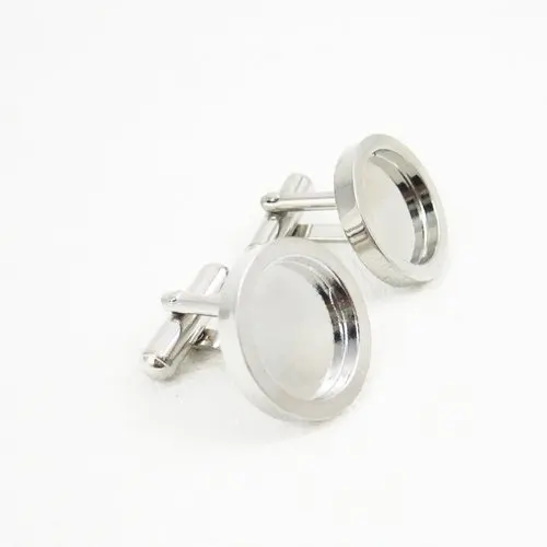 15 мм латунные серебряные золотые бронзовые черные круглые толстые запонки для