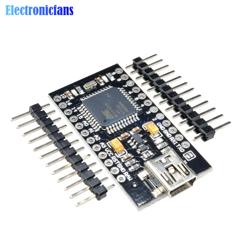 Pro Micro ATmega32U4 5 в 16 МГц контроллер замена ATmega328 для Arduino Mini W/ Pin Header Leonardo Usb интерфейс |
