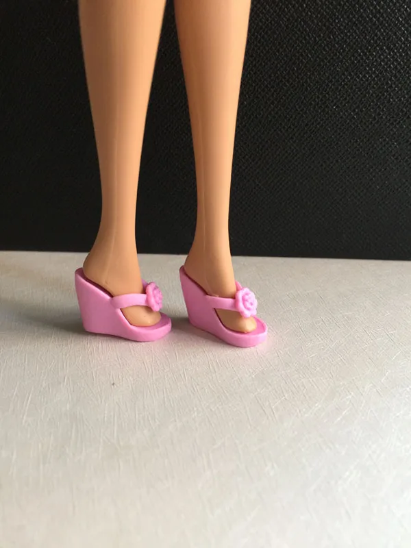 Розовая обувь на высоком каблуке для кукол Барби BBI372|doll high heels|shoes for dollshigh heel doll shoes