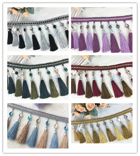 6 метров/партия шторы с кисточками длина 16 см|handmade textile|decorative sewinglace decoration |