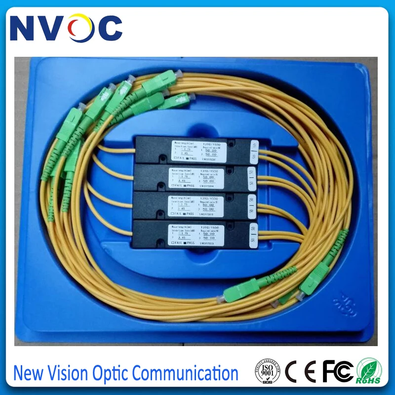 1X2 SM SW 1310nm SC/APC 50/50 FBT Fiber Coupler 2.0mm 1M ABS 90*20*10mm SC APC 1*2 PLC Splitter | Мобильные телефоны и