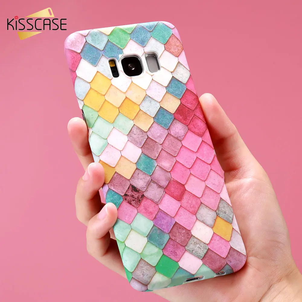 Светящийся чехол KISSCASE для Samsung Galaxy Note 10 S9 j5 j7 J6 J8 2018 цветной 3D A8 A7 A9 note 9 S7|Бамперы| |