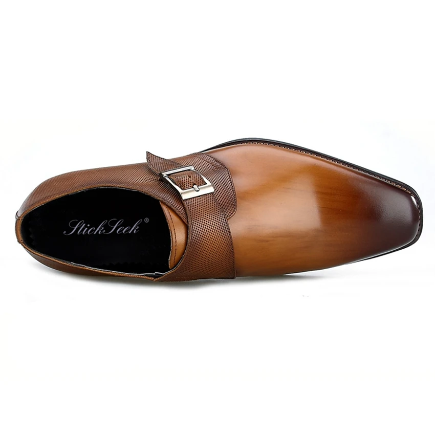 Туфли-оксфорды мужские из натуральной воловьей кожи с квадратным носком | Обувь