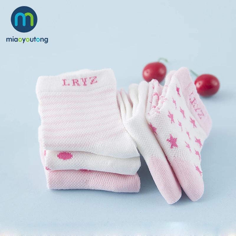 10 PCS Grass Green Dot Stripe Knit Breathable Mesh Cotton Soft Newborn Socks Kids Boy Girl Baby Meia Infantil Miaoyoutong | Детская