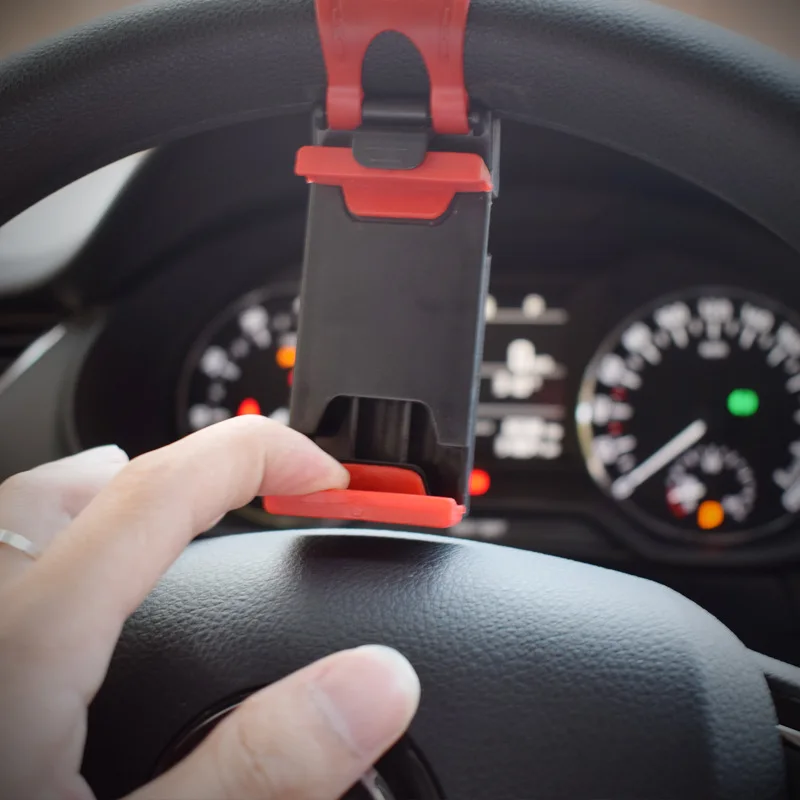Автомобильный держатель для телефона на рулевое колесо подставка смартфона с