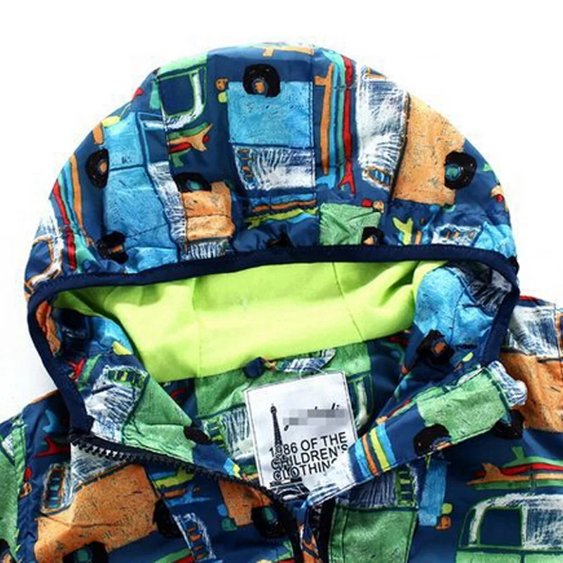 Новая коллекция весна и осень мальчиков одежда из хлопка с капюшоном пальто