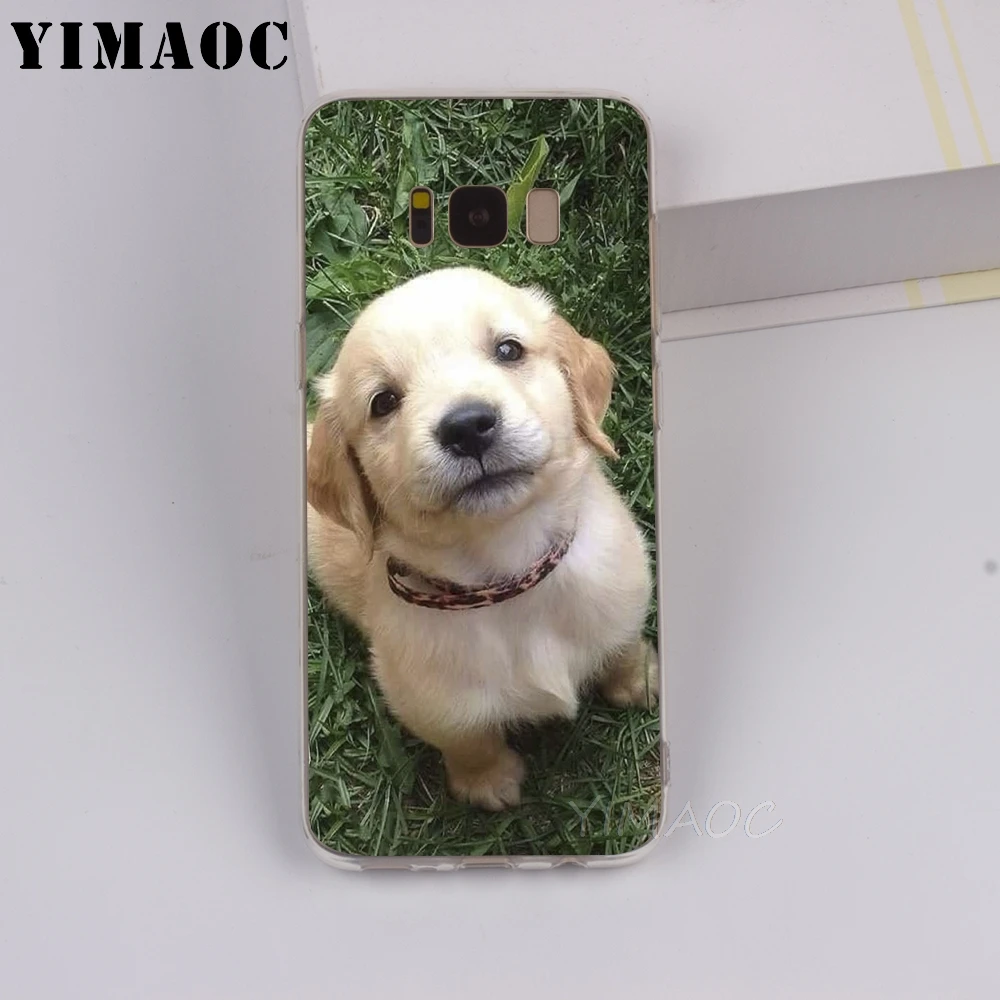 Мягкий чехол YIMAOC Pretty puppies из ТПУ для Galaxy j3 j5 j6 j7 A5 2016 2017 A6 A9 2018 Note 8 9 S7 edge S8 S9 S10 Plus S10e |