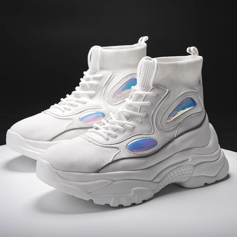 

Женская Повседневная Осенняя обувь на толстой подошве, размеры до 5 см