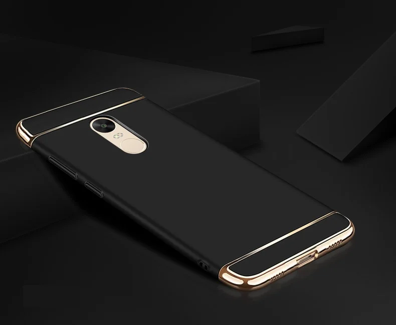 Чехол для Xiaomi Redmi 5 чехол Plus роскошный ТПУ Жесткий съемный 3 в 1 с позолотой