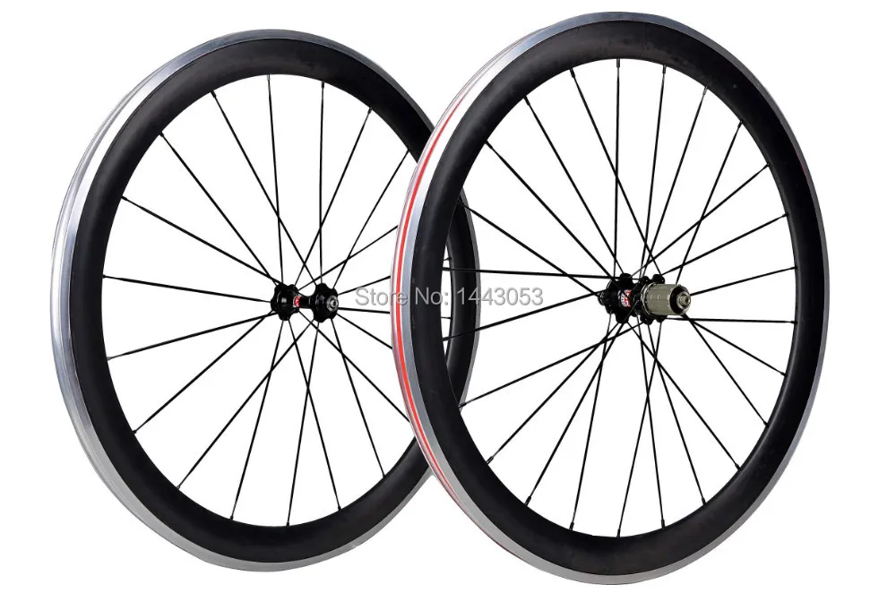 60 мм углеродная дорожная велосипедная клинчерная колесная пара с тормозной
