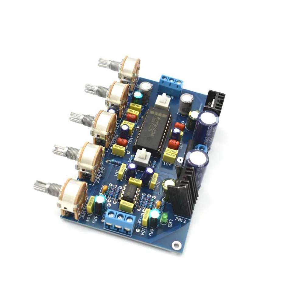 Lusya DIY Аудио Цифровой усилитель доска LM4610 мощность сабвуфера 2 канала предусилитель усилитель тональности доска LM4610+ NE5532 D3-006