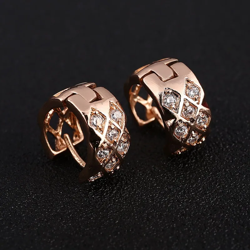 Уникальные ювелирные изделия из фианита 2020 свадебные серьги-кольца Huggie для