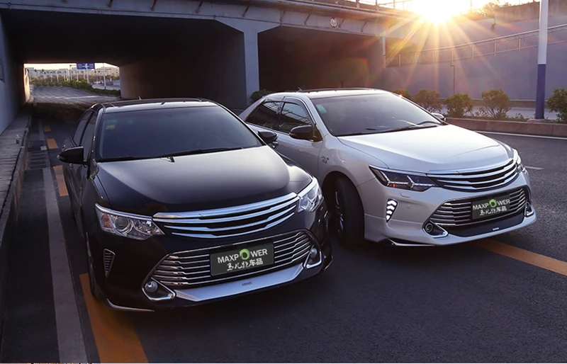 Для Toyota Camry 2015 2016 внешние хромированная решетка из АБС-пластика изменить передней