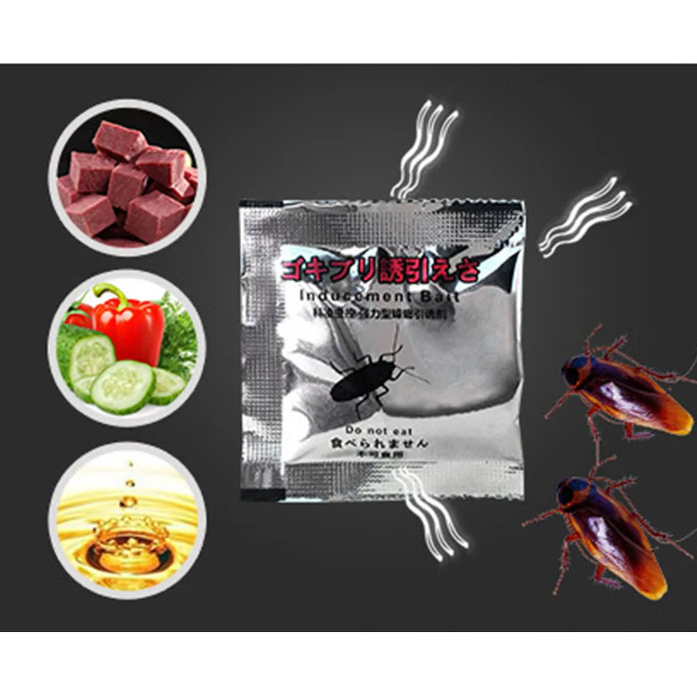 New Cockroach Trap Pitfall House Killer Bug Insect Net Bait Catch Glue Home Pest Control Roach Black