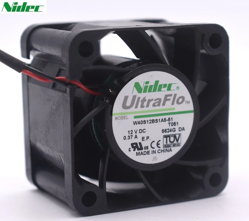 Вентилятор охлаждения для ndec 4028 12 В 0 37a W40S12BS1A5 51 4 см 40 мм|cooling fan|server cooling fanserver fan |