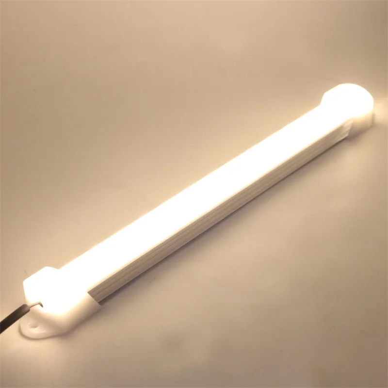 

SZYOUMY DC12V LED Bar Light 7020 15 Leds 20cm LED Hard Rigid Strip Lighting with Transparent or Milky PC Cover