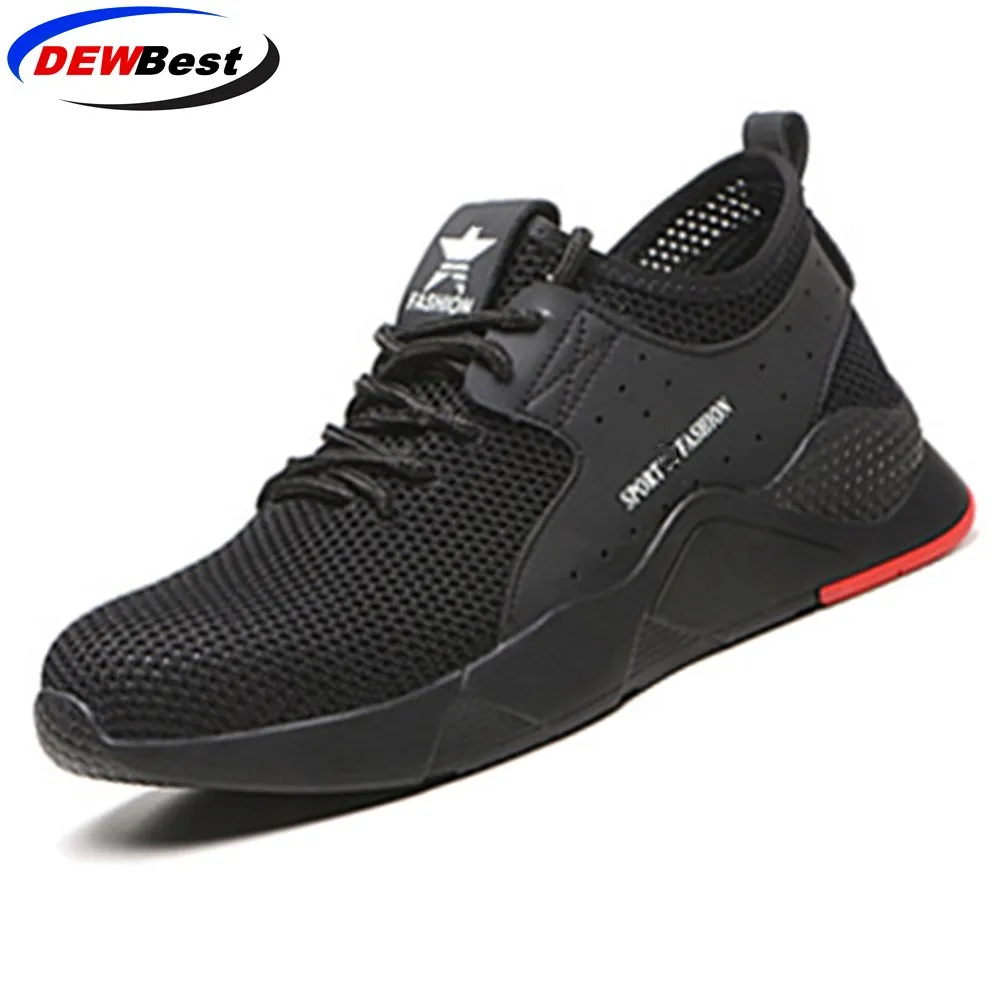 LY09 Teqi Black Дешевая Рабочая защитная обувь, мужская Промышленная защитная обувь, Мужская защитная обувь для мужчин Промышленная защитная Рабочая обувь Микропористая - Цвет: LY09 Teqi Black
