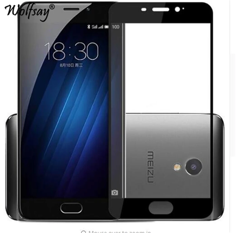 Закаленное стекло Meizu M3E защита экрана 5 &quot2.5D изогнутое полное покрытие для Meilan E