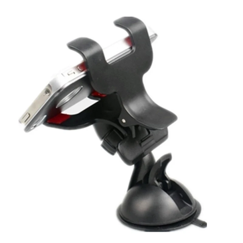 360 гибкий автомобильный держатель для телефона на лобовое стекло с двумя