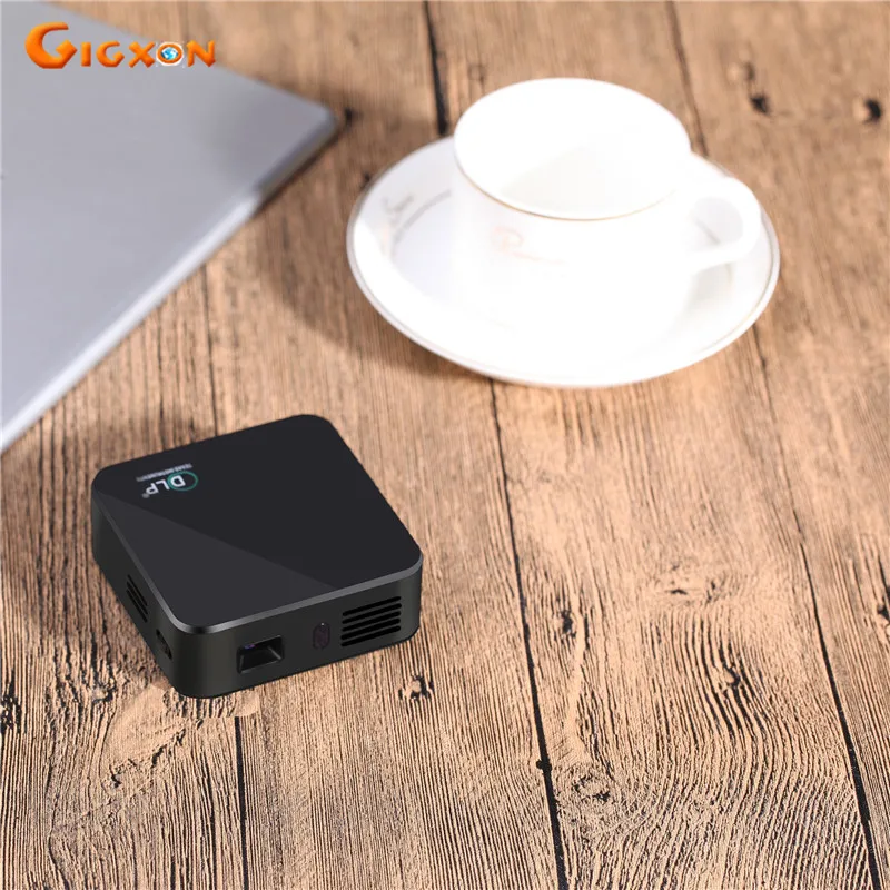 Gigxon G05 DLP WiFi Bluetooth 120 люмен Мини Проектор E05 СВЕТОДИОДНЫЙ Карманный Quad core Android Смарт
