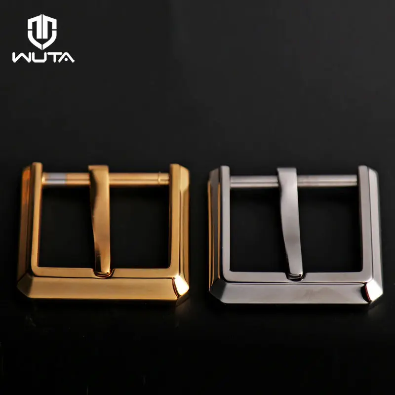 WUTA Complete polishing Stainless Steel Pin Buckle Metal End Bar Leather Belt Strap DIY Craft Accessories|Пряжки и крючки| |