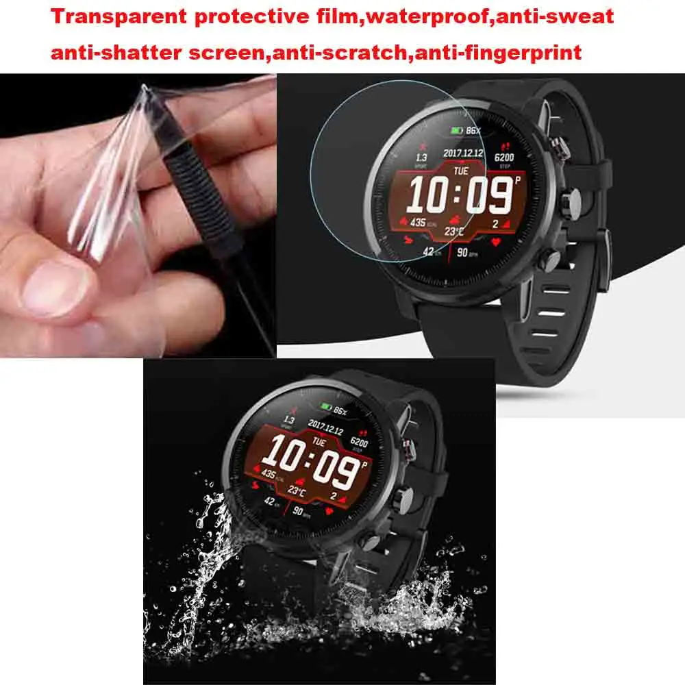 7/лот Amazfit Stratos 2 ремешок 22 мм силиконовый браслет для Xiaomi Huami Amazfit Stratos 2 Watch Band защитные чехлы пленка для экрана