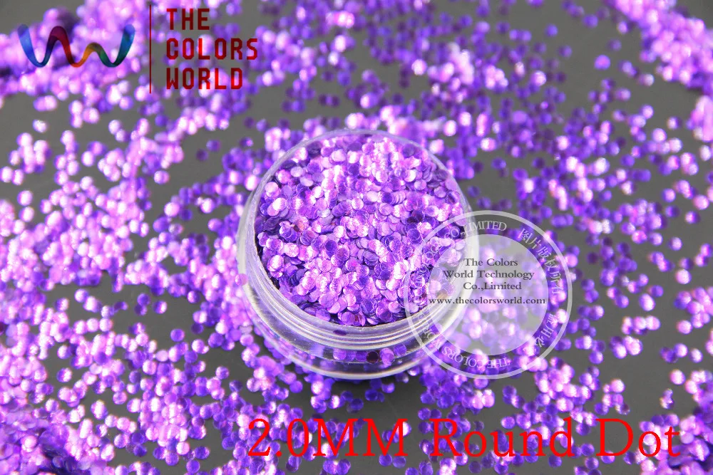 TCR46 американская фантазия Радужная темно-фиолетовая блестящая пыль круглая