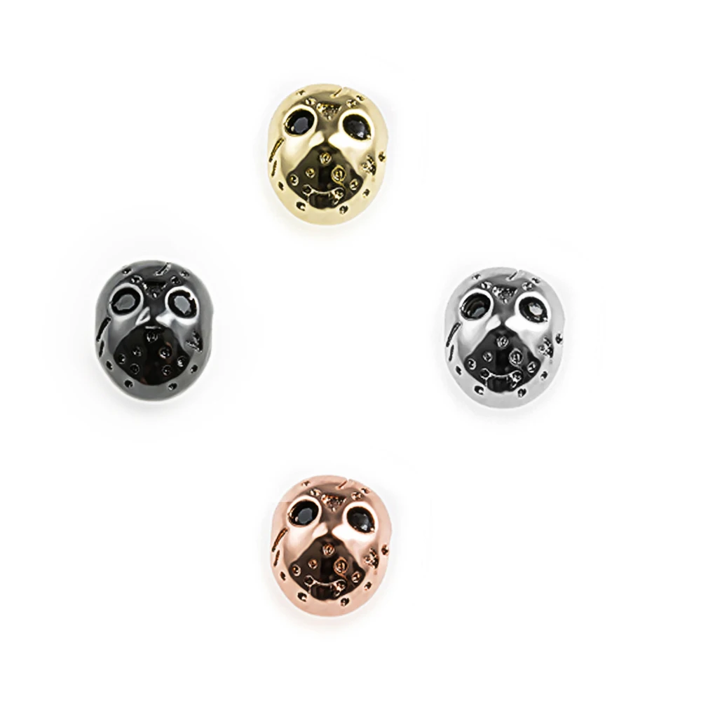 

5pc/lot Metal neokubny cube balls Skull bare make beads charms bracelet beadwork for needlework accessories jewelry dzi C76