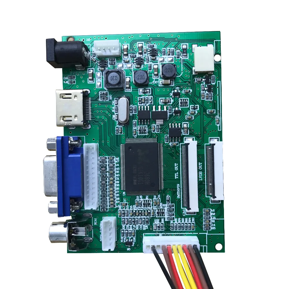 7 дюймов ЖК дисплей панель 1204*600 + драйвер платы VGA/AV 40pin 50pin|lcd driver board hdmi|lcd boarddriver hdmi |