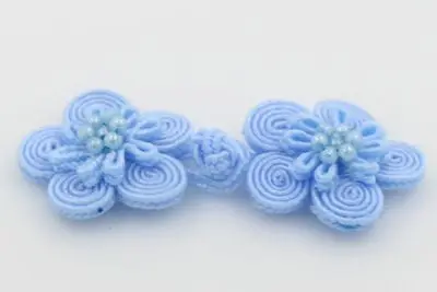 DoreenBeads 5 пар китайская лягушка закрытие узел застежка Пуговицы Cheongsam украшение для свадебного приглашения ручной работы цветок кнопка - Цвет: 9