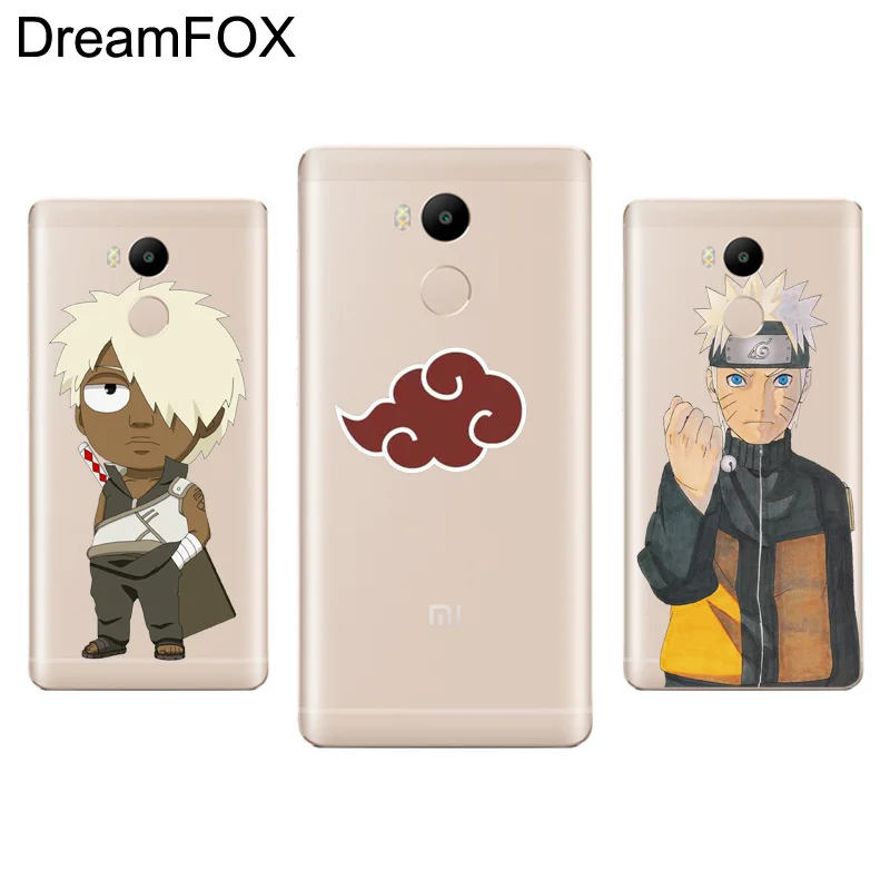 DREAMFOX L036 Модный Аниме Наруто Мягкий ТПУ силиконовый чехол для Xiaomi Redmi Note 3 4 5 Plus 3S 4A 4X