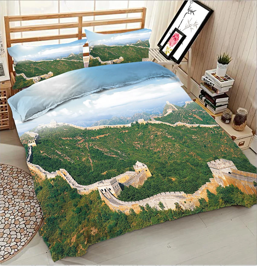 3D bedding sets adult bedsheet Pillowcase bed cover flat sheet Bed Linen California king Lavender pattern decorate | Дом и сад
