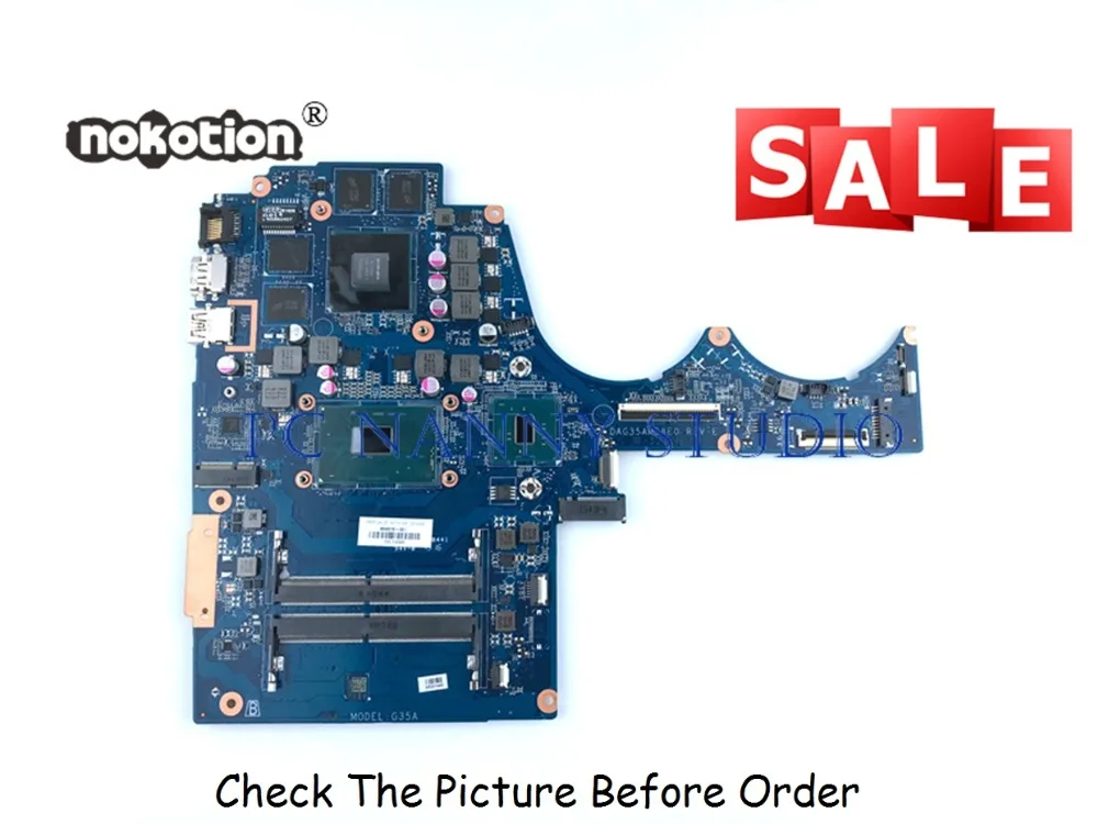 PCNANNY 856678-601 856678-001 для HP 15-AX 15-bc015tx Материнская плата ноутбука DAG35AMB8E0 i7-6700HQ